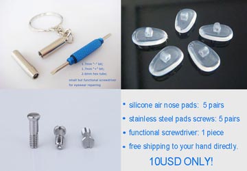 10mm screw on air active nose pads